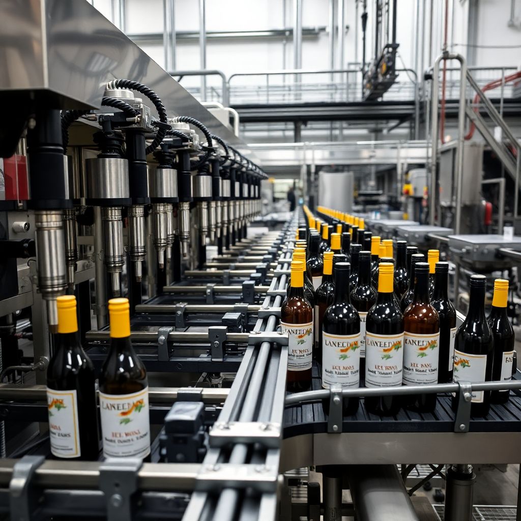 Linea de Embotellado de Vino