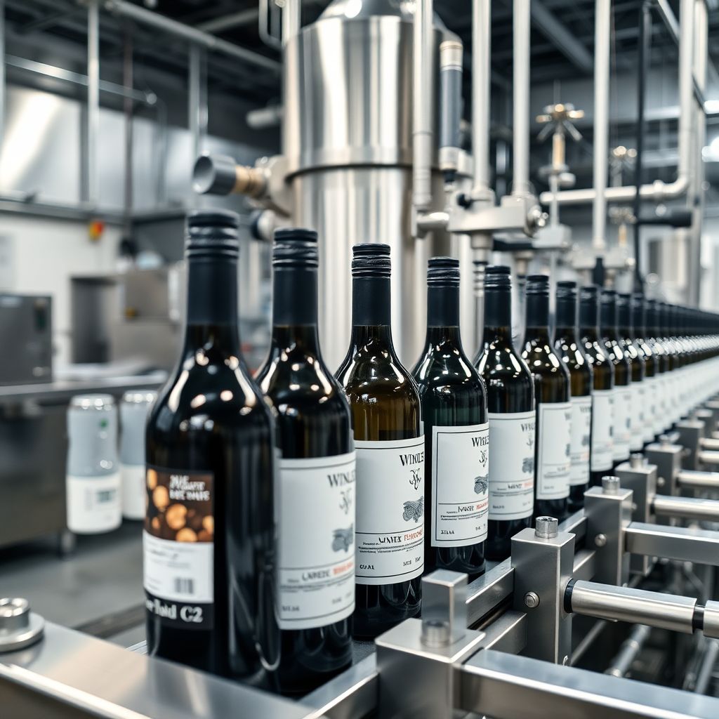 Linea de Embotellado de Vino