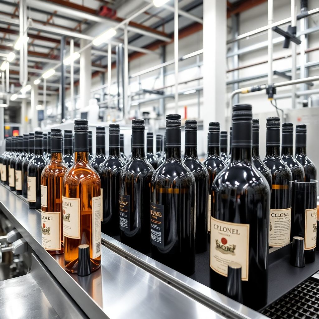 Linea de Embotellado de Vino