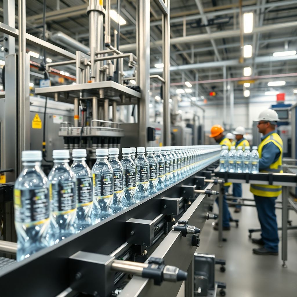 Linea de Produccion de Agua Embotellada